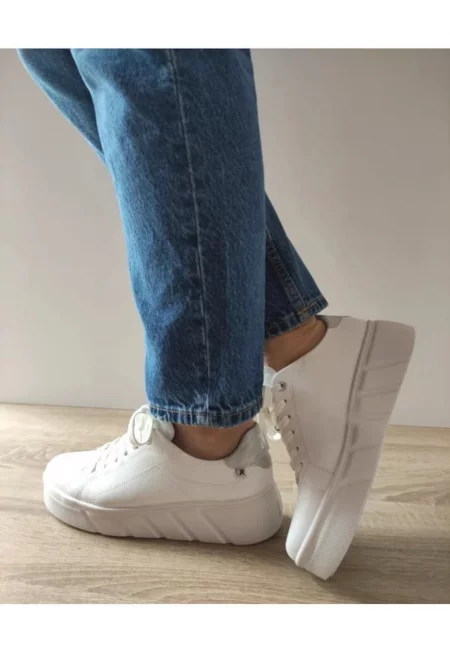 Дамски спортни обувки  W2601-80 Бели - Бял