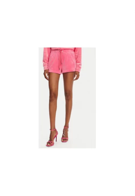 Дамски спортни шорти  JCWH121001 - Полиестер/Еластан - Розов