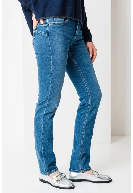 Дънки с памук - Прашно синьо