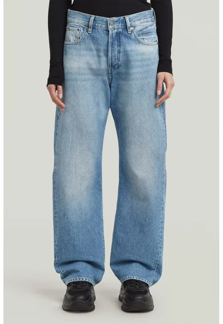 Дънки с широк крачол - Пастелносин