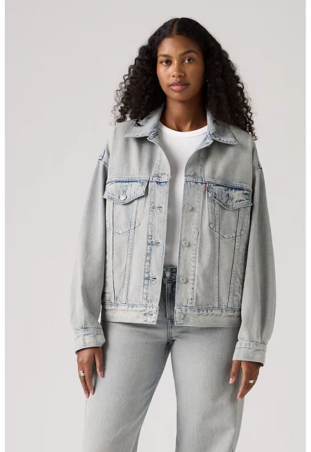 Дънково яке 90's Trucker със свободна кройка