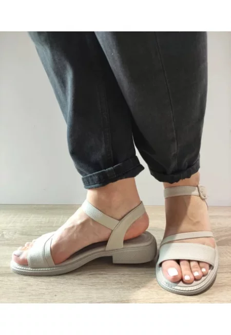 Ежедневни дамски сандали  60024C 50-N Светлосив - Сив - Сив