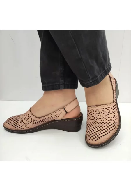 Ежедневни сандали  2019-1 - розов нюд