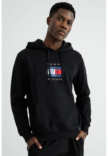 Худи с лого и джоб кенгуру