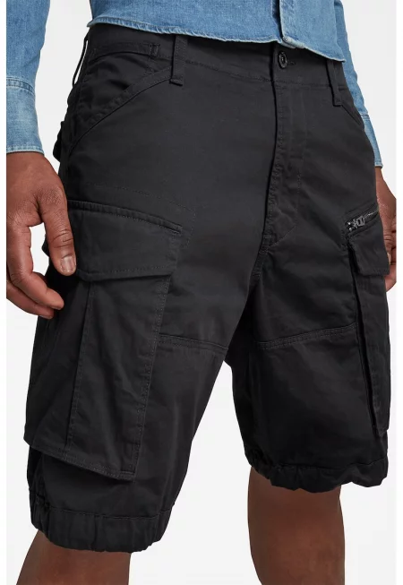 Къс панталон карго Rovic - Черен