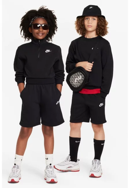 Къс панталон с връзка и лого