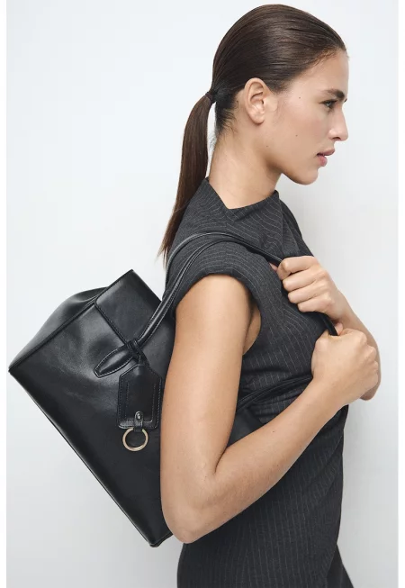 Къса рокля по тялото с отвор на гърба - Tъмносив