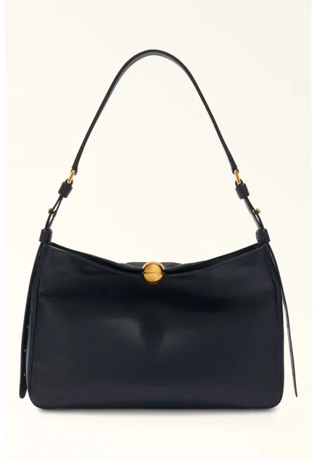 Кожена чанта Хобо Sfera - Черен