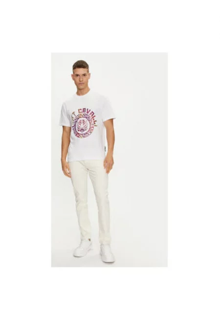 Мъжка тениска -  303694456 - Памук - Бяла - Бял