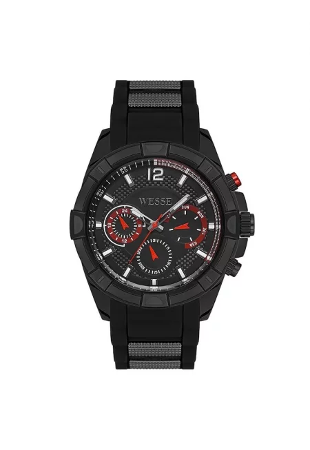 Мъжки часовник  модел WWG401804 - 46мм - черна каса - силиконова каишка - водоустойчив на 5 ATM