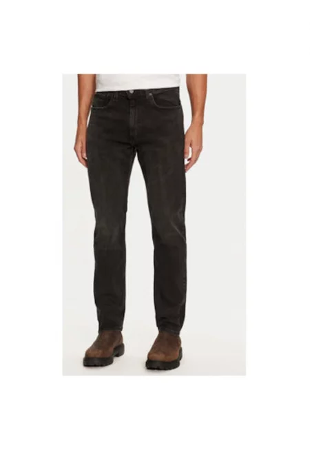 Мъжки дънки -  304229183 - Памук/Лиосел - Черен - Черен