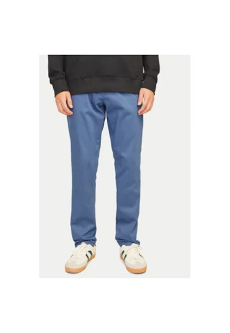 Мъжки панталон -  304376085 - Памук/Памук - Син - Син