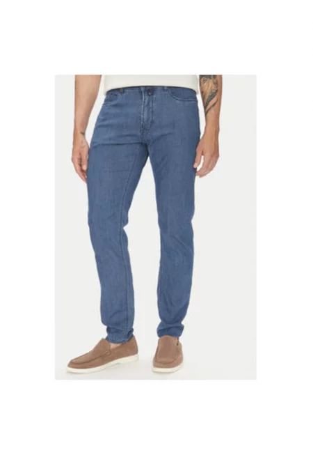 Мъжки панталон  C7 34506.7770 - Памук/Лен - Син - Син