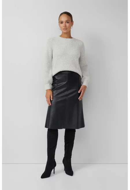 Миди пола от еко кожа