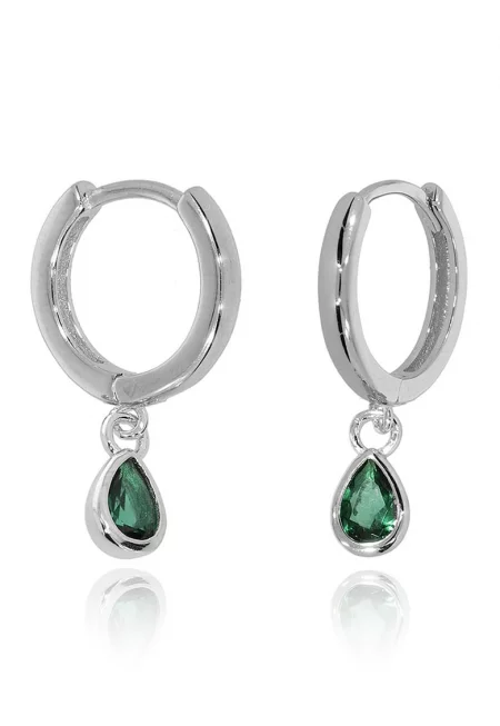 Обеци от стерлингово сребро с циркони