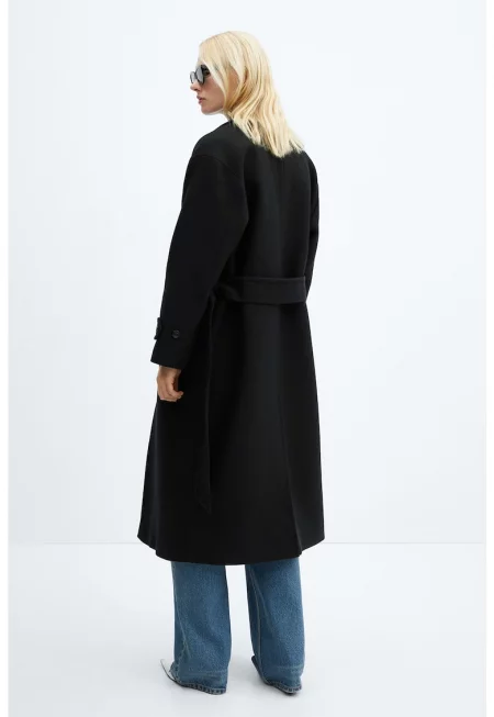 Палто с вълна Traviata с раздвоен ревер