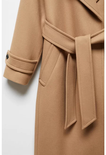 Палто с вълна Traviata с раздвоен ревер