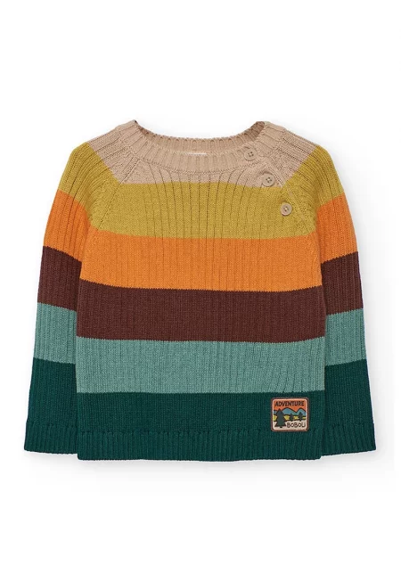 Плетен пуловер с овално деколте