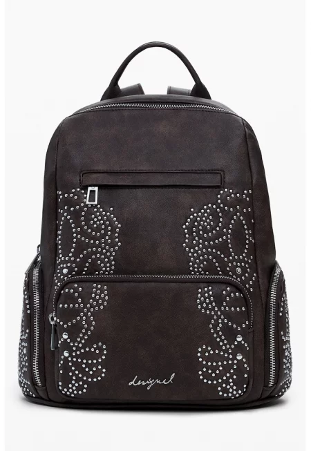 Раница от еко кожа с джобове с цип