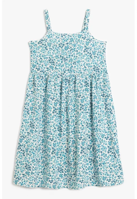 Разкроена рокля с принт