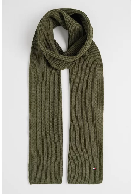 Рипсен шал от памук и кашмир - Бледо каки