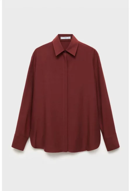 Риза от лиосел със скрито закопчаване