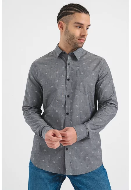 Риза с модал - Сив