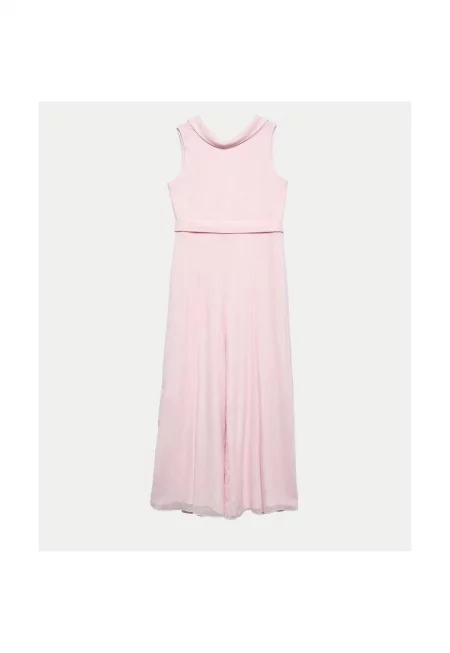 Рокля за момиче -  10 bright peonies - розова - 100% полиестер