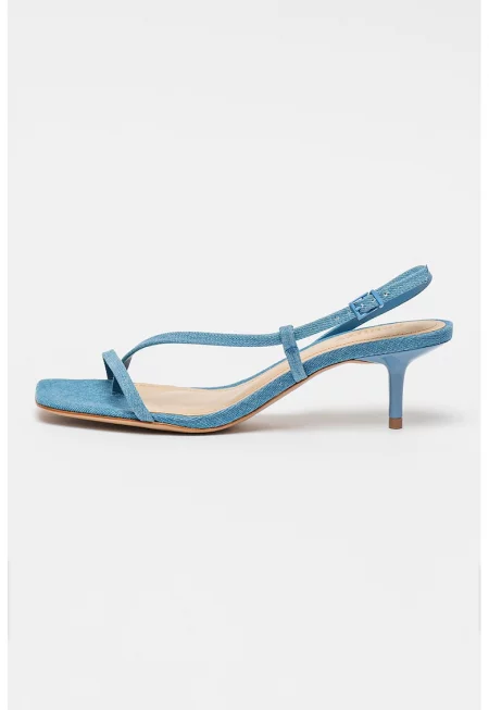 Сандали Heloise с квадратен връх - Светлосин