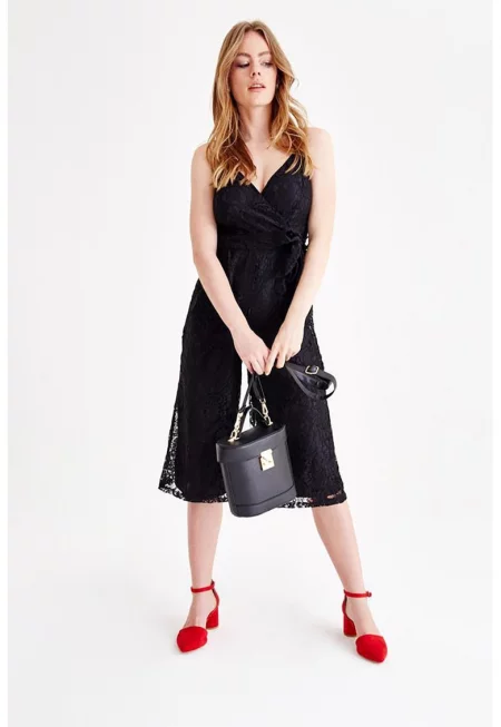 Шпиц гащеризон с 3/4 ръкави - Черен