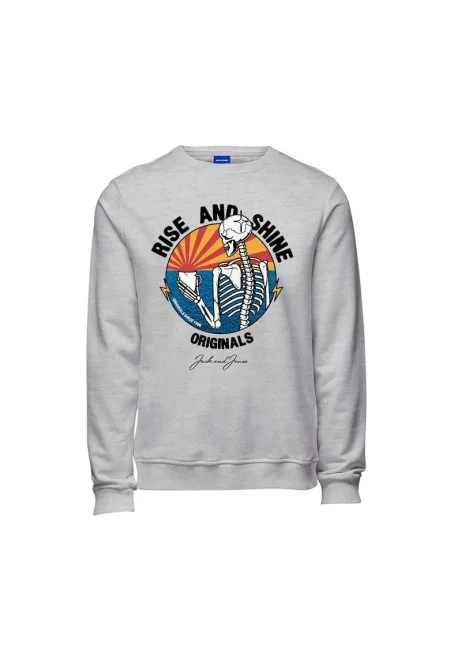 Суичър за момче -  300533383 - памук - Сив