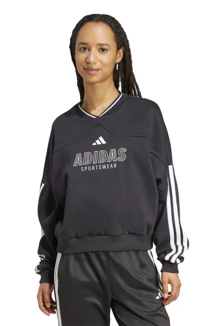 Суитшърт с лого - Черен