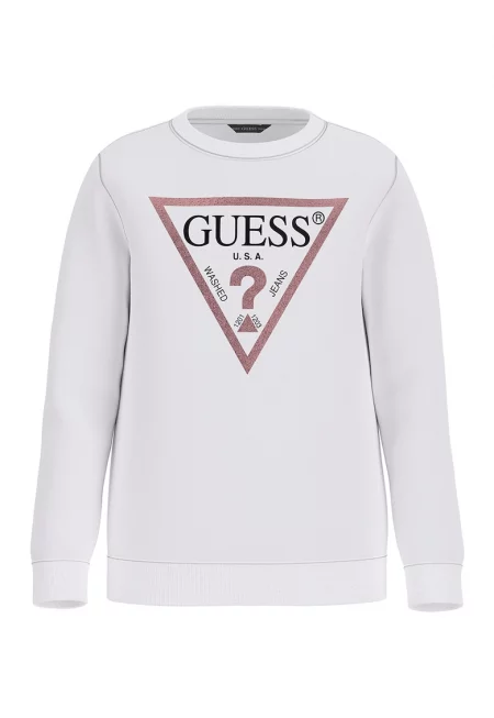 Суитшърт с овално деколте и лого