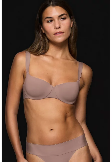 Сутиентип балконет с подплънки - Бледа лила