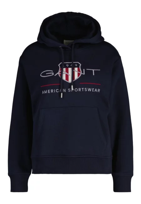 Свободно худи Archive Shield - Син