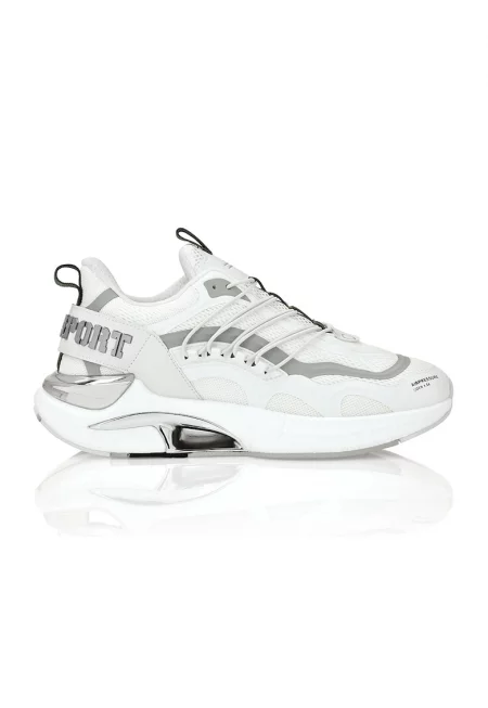 Текстилни спортни обувки Runner Air Pressure//Gen.X.04 - Бял/Тъмнозелен