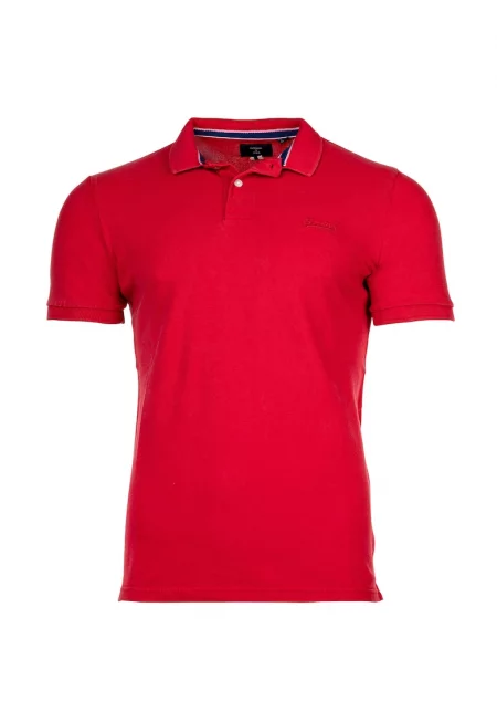 Тениска Destroy с яка и бродирано лого