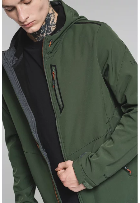 Трекинг яке Marlon B с качулка - Тъмнозелен