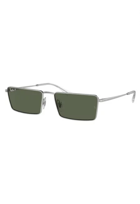 Унисекс слънчеви очила Ray Ban - поляризирани - сребристи - 59x17x145