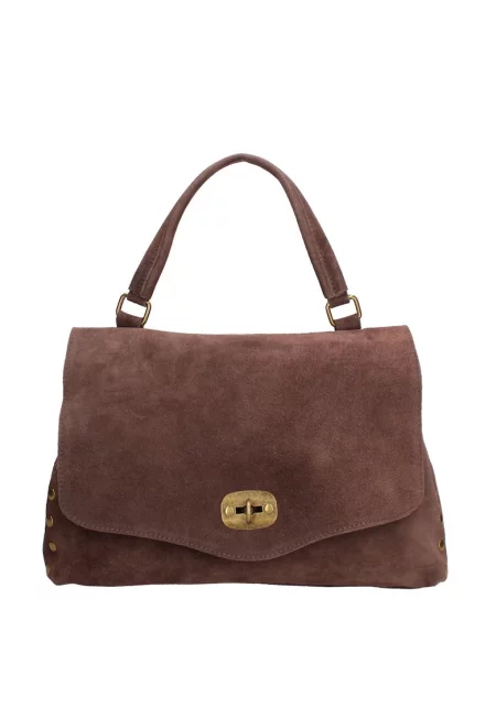 Велурена чанта за рамо Zelia Elite