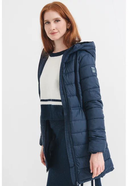 Зимно яке с джобове встрани - Ултрамарин синьо