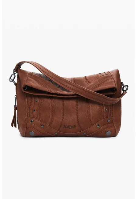 Чанта през рамо от еко кожа с капси