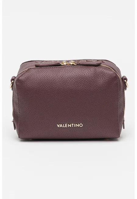 Чанта през рамо Pattie с цип - Тъмновиолетов