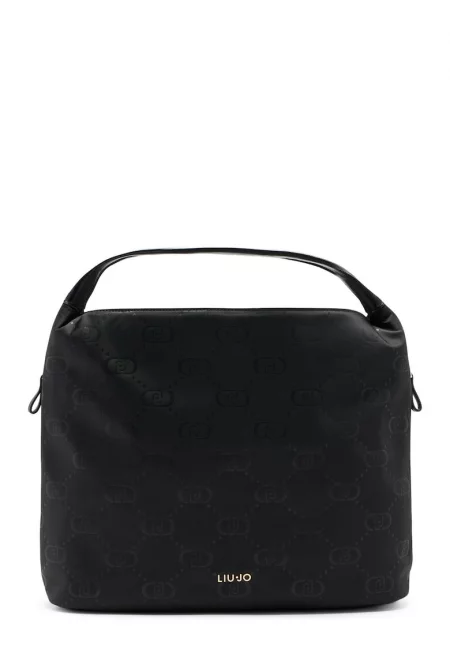 Чанта за рамо с цип - Черен