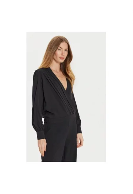 Дамска блуза -  304776311 - Полиестер - Черен - Черен