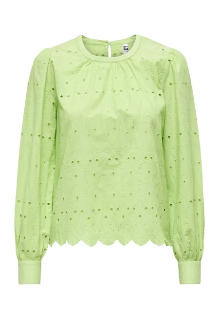 Дамска блуза -  Памук - Зелен