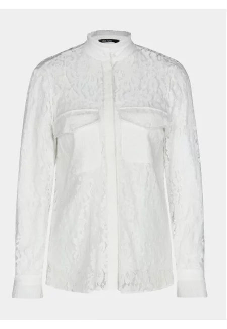 Дамска риза -  303698454 - Памук/Полиамид - Бяла - Бял