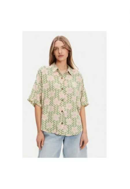 Дамска риза  ERJWT03665 - Вискоза - Многоцветна