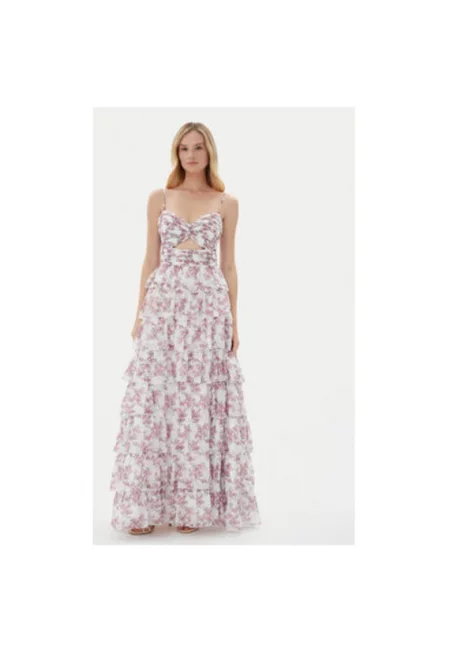 Дамска рокля  5AH016HK - Полиестер - Многоцветен