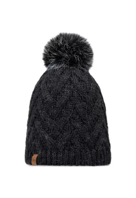 Дамска шапка -  Knitted Fleece Caryn Beanie 301410 - Черен